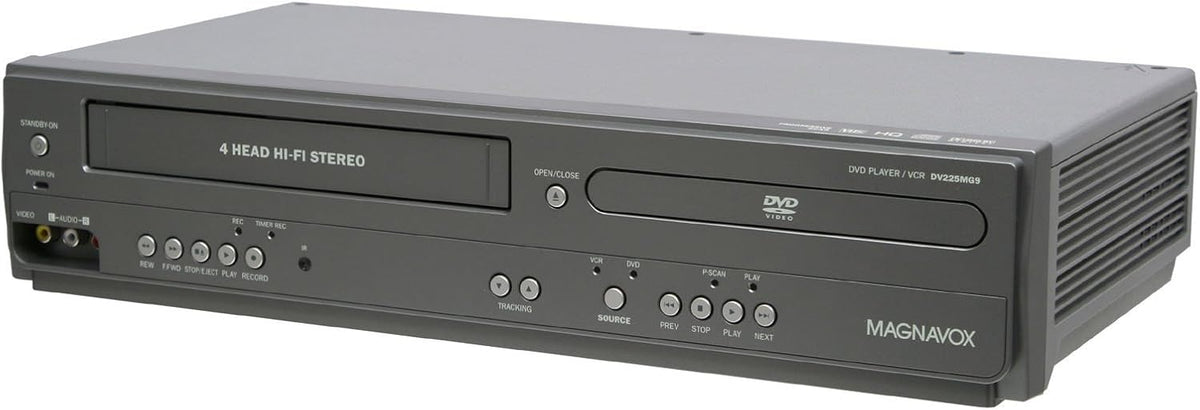 Magnavox DV225MG9 DVD Player and 4 Head Hi-Fi Stereo VCR (Renewed)