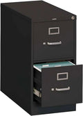 HON 2-Drawer Office Filing Cabinet - 310 Series Full-Suspension Letter File Cabinet, 26.5" D, Black (H312)