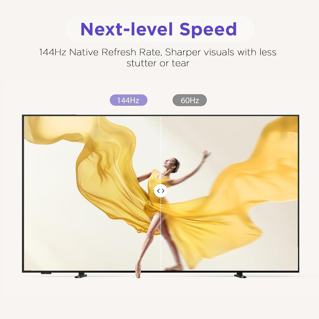 iFFALCON 55-Inch Class QLED 4K F75 Smart TV, Ultra-Slim 1.1'' Floating Picture Frame TV, Seamless Wall-Mount Installation | Dolby Vision IQ, 144Hz, Google TV, Alexa | Works w/Legacy Devices