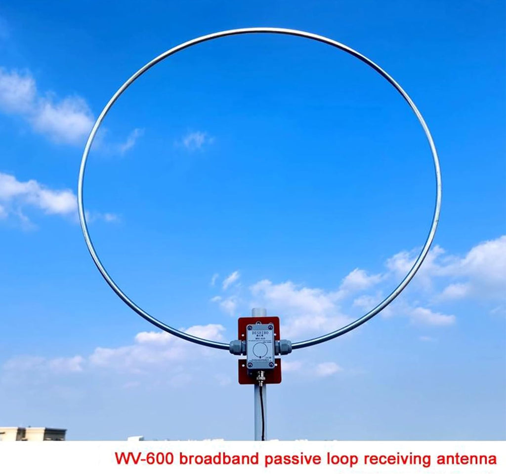 WV-601 Portable Shortwave Radio Loop Antenna 10KHz-999MHz All Band Radio Antenna LW/MW/SW/FM/AIR/VHF/UHF 20W Passive Receiving Antenna