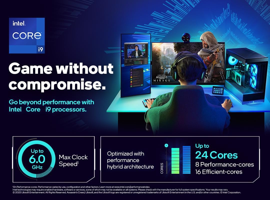 Micro Center CPU Motherboard Combo - Intel i9-14900K 14th Gen 24-Cores LGA 1700 Desktop Processor Bundle with TUF Gaming Z790-Plus WiFi Gaming Motherboard