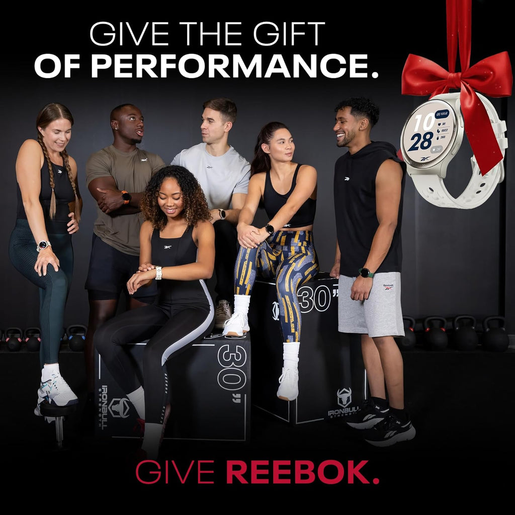 Reebok Pulse Smartwatch - GPS Fitness Tracker with Heart Rate Monitor, 10-Day Battery Life, IP68 Water Resistant Smart Fitness Watch for Men & Women, Compatible with iPhone & Android - Victory Gold