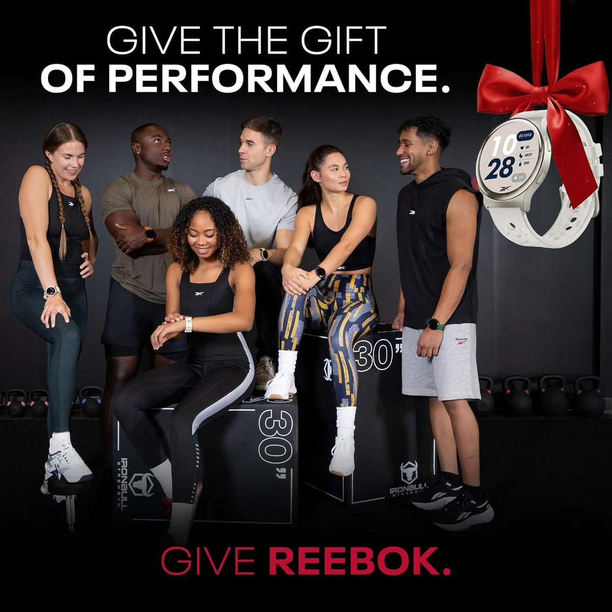 Reebok Pulse Smartwatch - GPS Fitness Tracker with Heart Rate Monitor, 10-Day Battery Life, IP68 Water Resistant Smart Fitness Watch for Men & Women, Compatible with iPhone & Android - Victory Gold