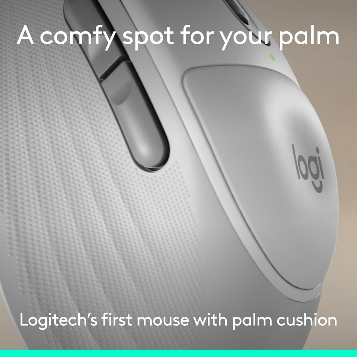 Logitech Signature Comfort Plus Combo MK880 Wireless Keyboard and Mouse Combo, Full-Size Comfort Keyboard with Palm Rest, Silent Clicks, Bluetooth, for Windows and macOS - Off White