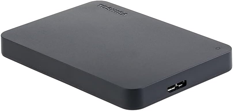 Toshiba Canvio Basics 1TB Portable External Hard Drive USB 3.0, Black - HDTB410XK3AA