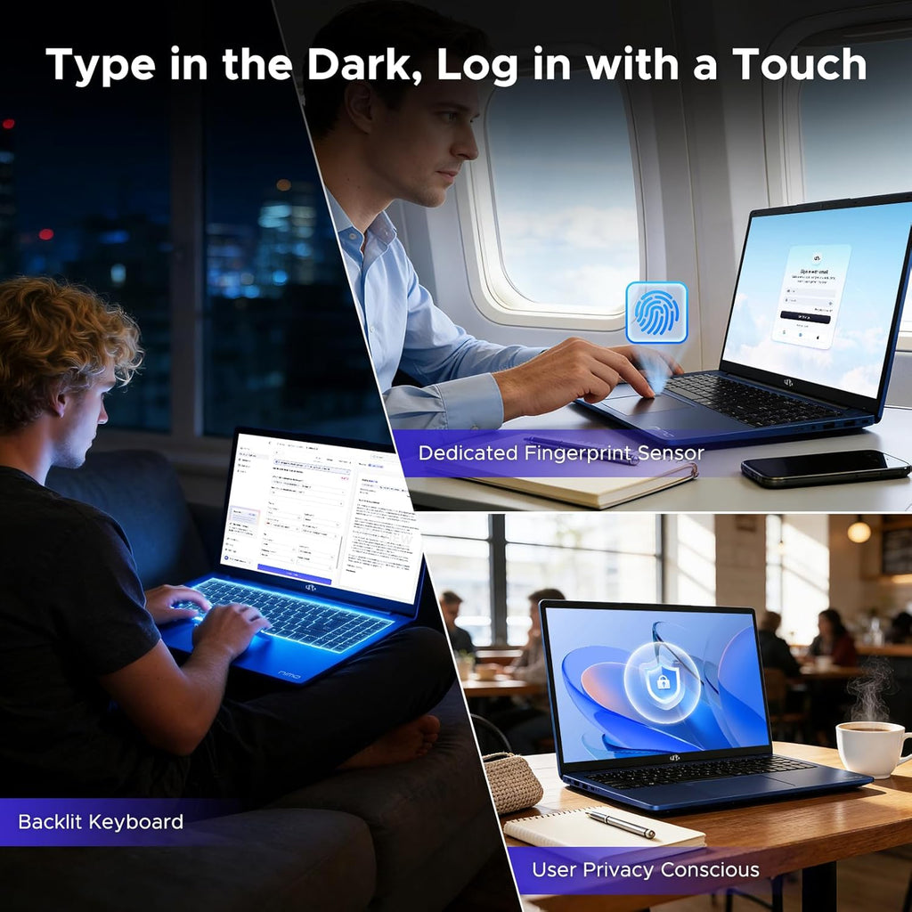 NIMO 15.6" FHD-Business-Laptop, 8 Cores AMD Ryzen 7 8745HS 16GB RAM 512GB SSD (Up to 4.9GHz, Beat R9 7940HS), Radeon-780M, 100W Fast PD for Creators & Professionals Work/Gaming, 2-Year Warranty