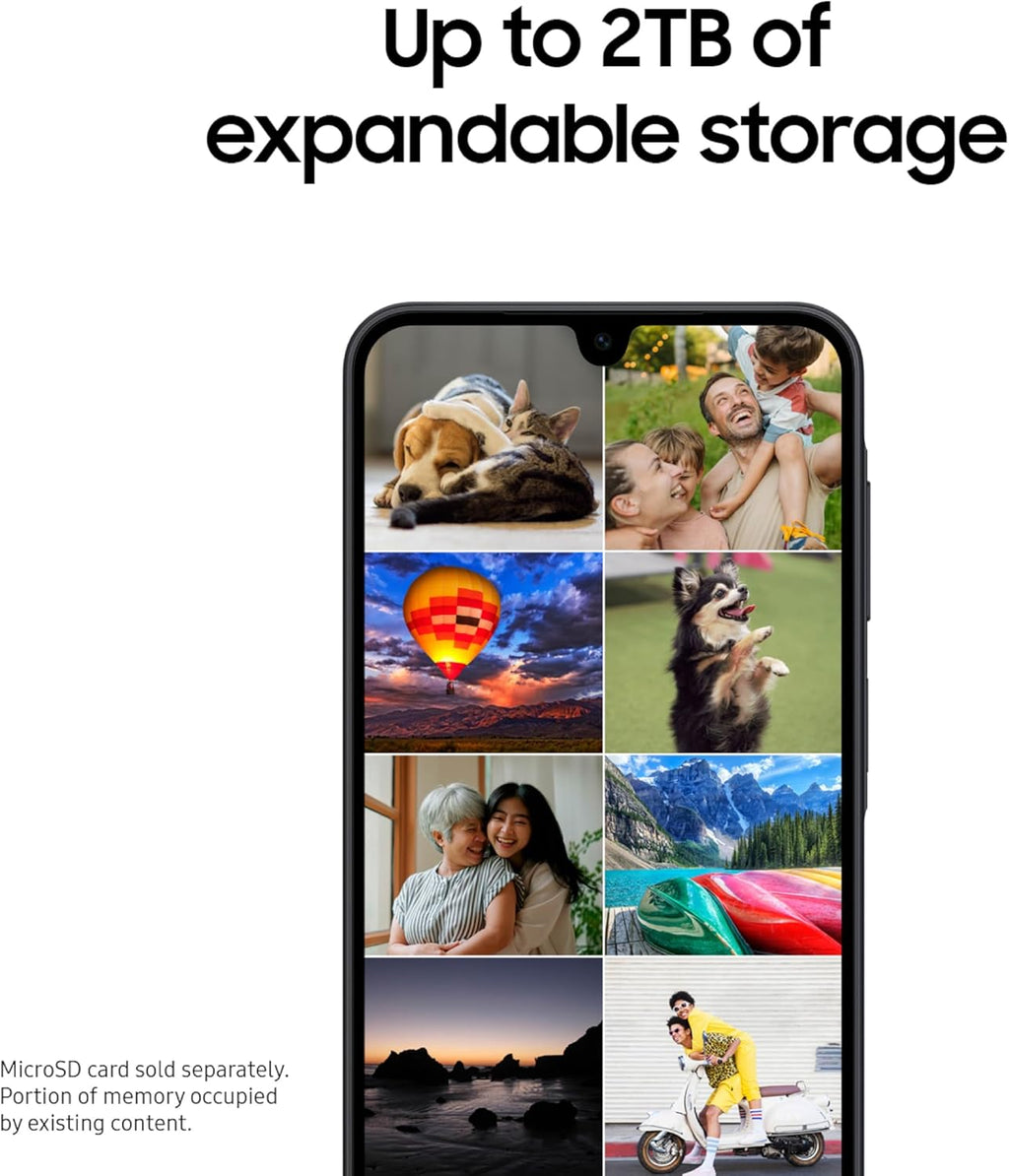 Samsung Galaxy A17 5G Smart Phone, 128GB, Large AMOLED, High-Res Camera, Durable Design, Super Fast Charging, Expandable Storage, Circle to Search, 2025, US 1 Yr Manufacturer Warranty, Blue