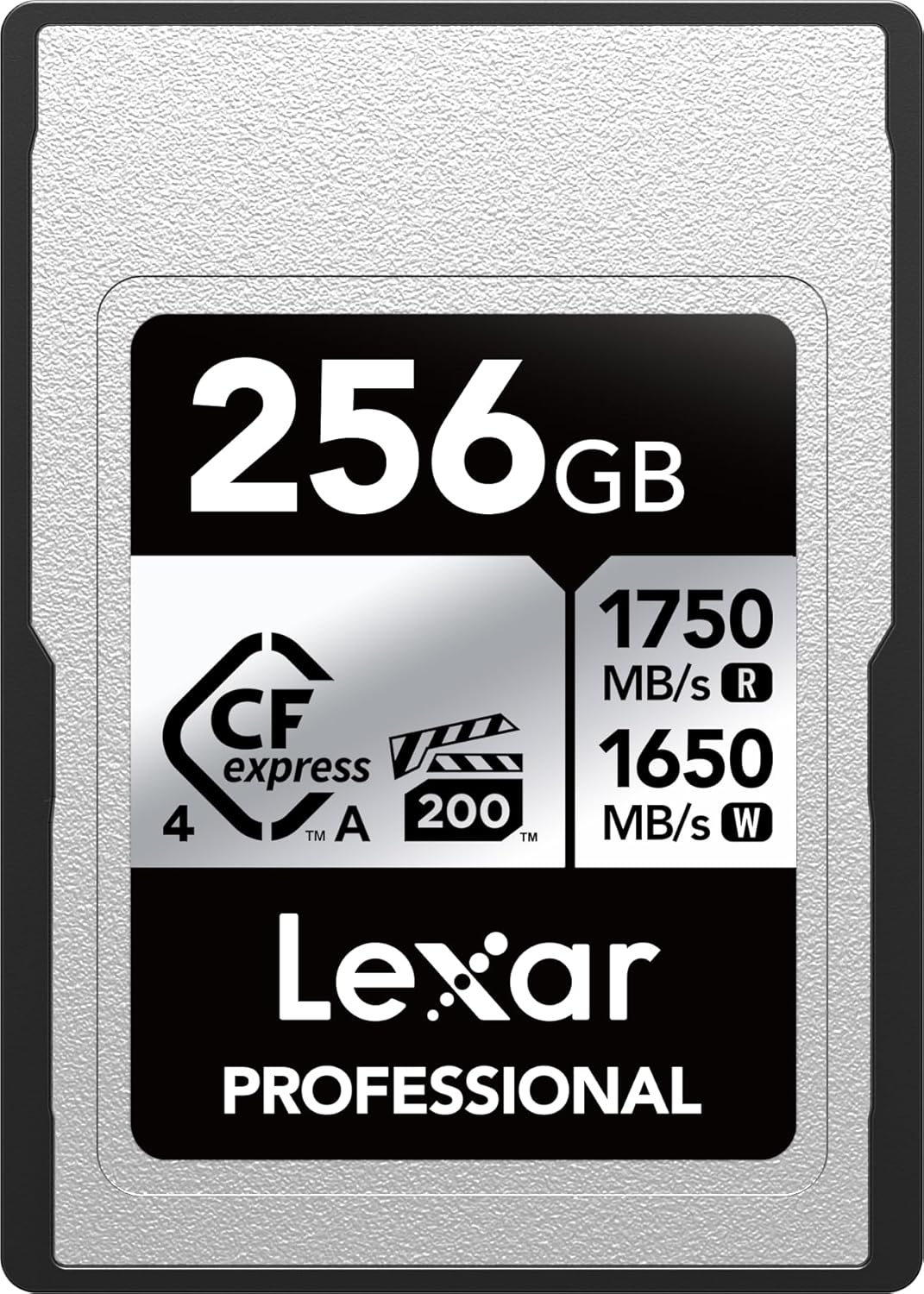 Lexar 256GB Professional CFexpress Type A Silver 4.0 Memory Card, for Photographers, Videographers, Up to max 1750/1650 MB/s, 8K Video (LCAEXS4256G-RNENU)