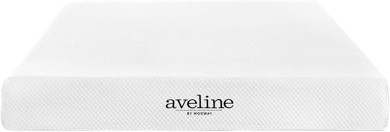 Modway Aveline 8” Gel Infused Memory Mattress with CertiPUR-US Certified Foam Queen Mattress