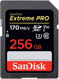 Older Version SanDisk 256GB Extreme PRO SDXC UHS-I Card - C10, U3, V30, 4K UHD, SD Card - SDSDXXY-256G-GN4IN