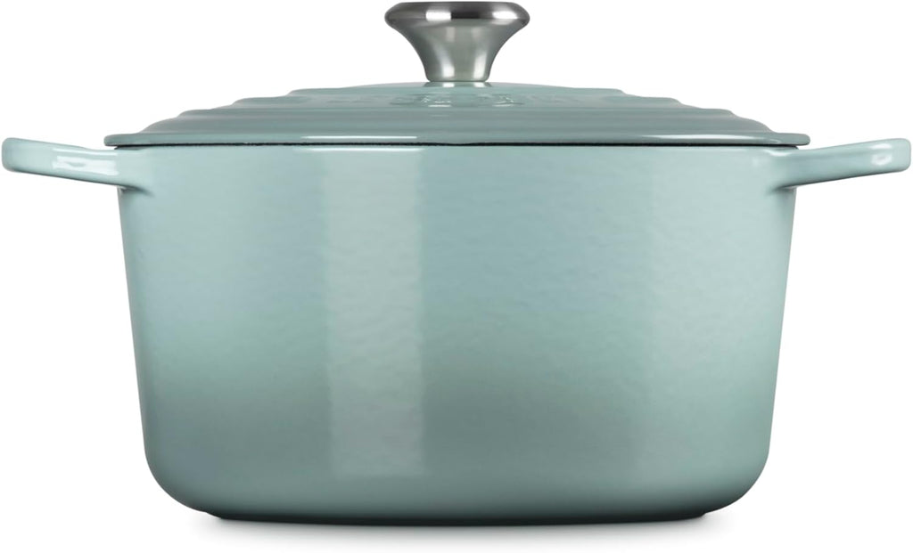 Le Creuset Enameled Cast Iron Signature Deep Round Oven, 6.5 qt., Sea Salt