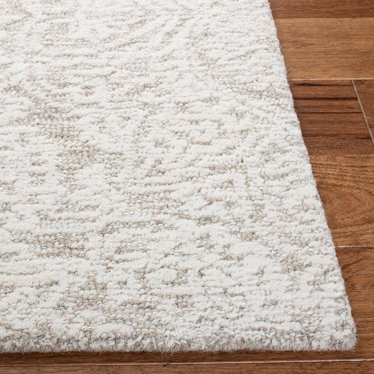 SAFAVIEH Area Rug 9x12 - Metro Collection - Large - Natural & Ivory, Handmade Wool, Ideal for Living Room, Bedroom, Dining Space (MET998A)