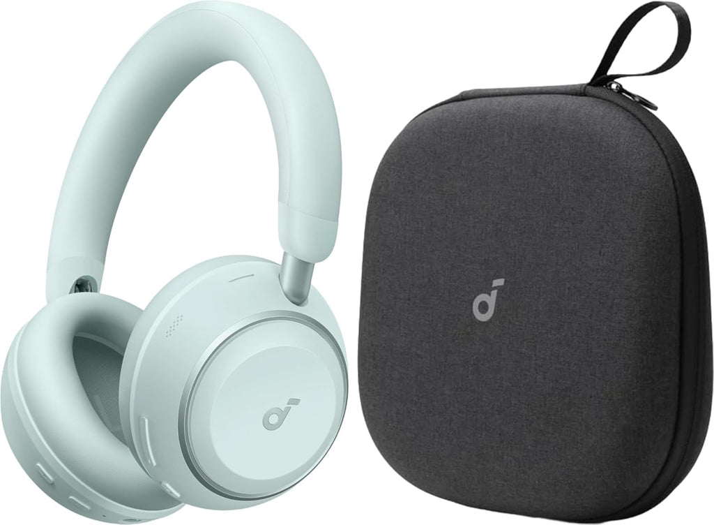 Soundcore Space 2 by Anker, Active Noise Cancelling Headphones with Protective Case, Comfortable Fit, 50H Playtime, LDAC Hi-Res Wireless Audio, Dual Connection, Clear Calls, Bluetooth 6.1, Nap Mode