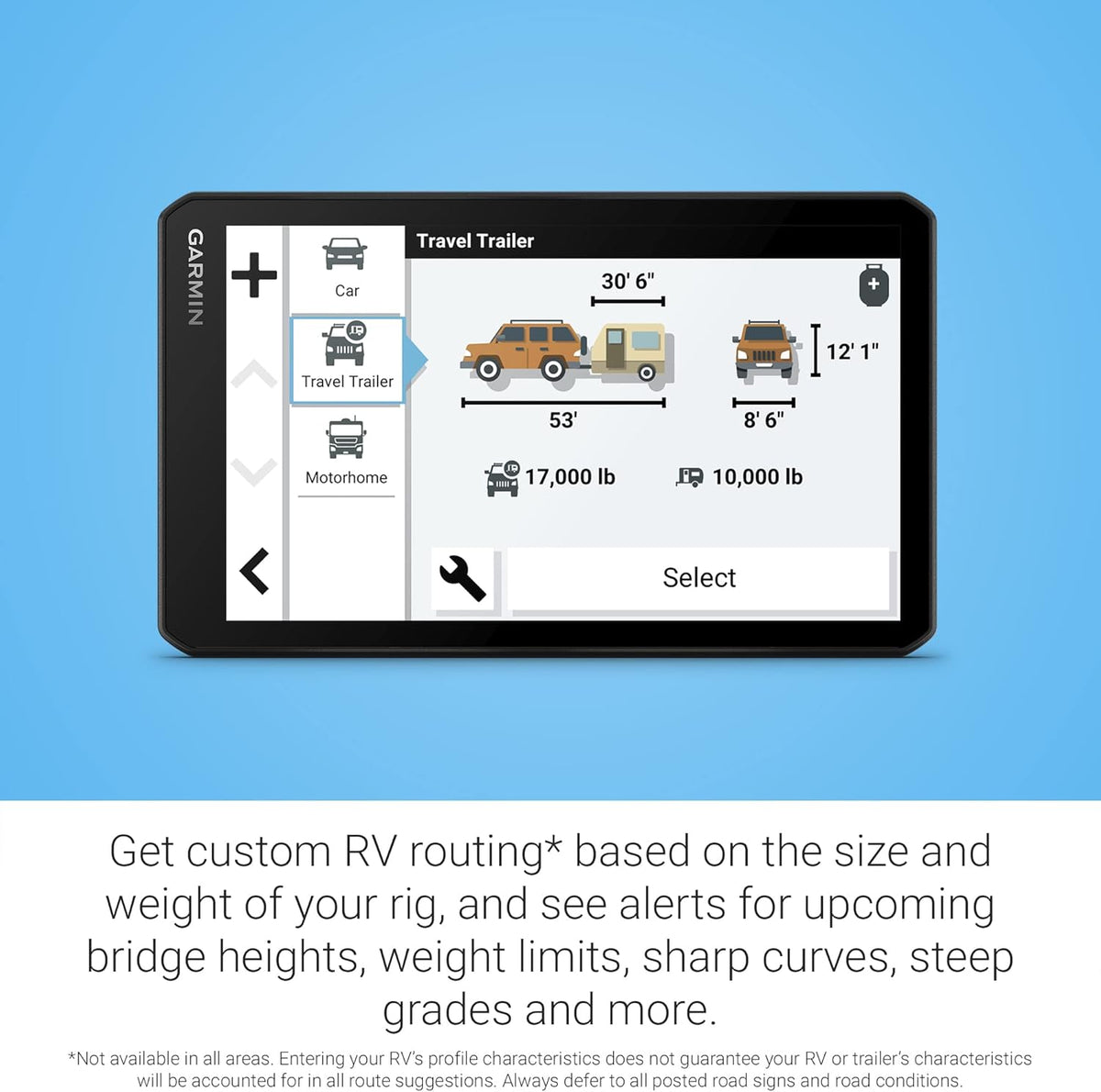 Garmin RV Cam 795, Large, Easy-to-Read 7" GPS Navigator, Built-in Dash Cam, Automatic Incident Detection, Custom RV Routing, High-Resolution Birdseye Satellite Imagery (Renewed)