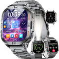 LIGE GPS Sports Smart Watch for Men, 2.13'' AMOLED Smartwatches, 170+ Sport Modes/LED Flashlight/Compass, IP68 Waterproof Step Tracker Watch, Sleep/Pedometer Smart Watches for Android iOS (Black)