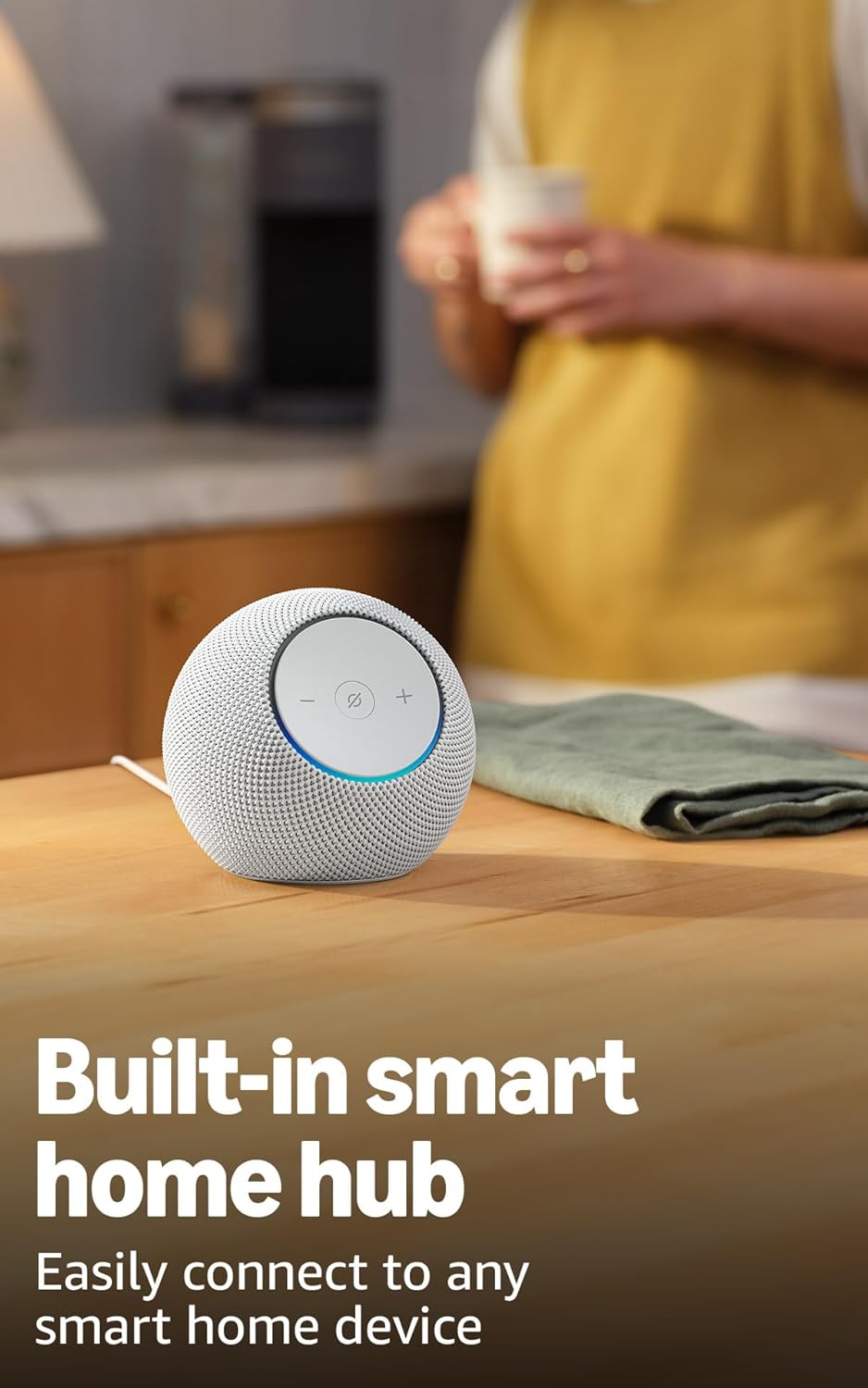 Amazon Echo Dot Max (newest model), Alexa speaker with room-filling sound and nearly 3x bass, Great for living rooms and medium-sized spaces, Designed for Alexa+, Graphite