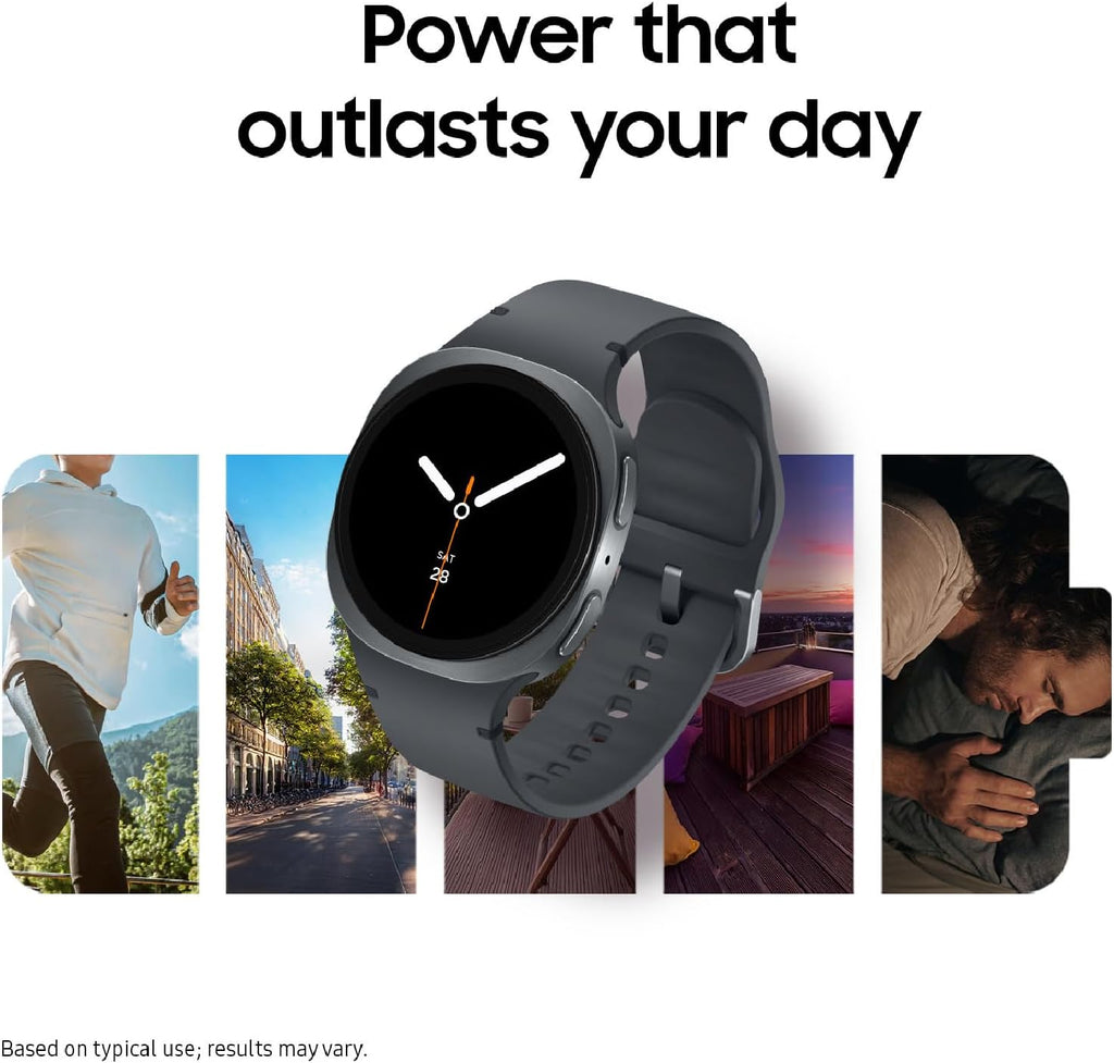 Samsung Galaxy Watch 8 (2025) 40mm Bluetooth Smartwatch, Cushion Design, GPS Fitness Tracker, Sleep Coaching, Running Coach, Energy Score, Heart Rate Tracking, Silver US Version, 2 Yr Warranty