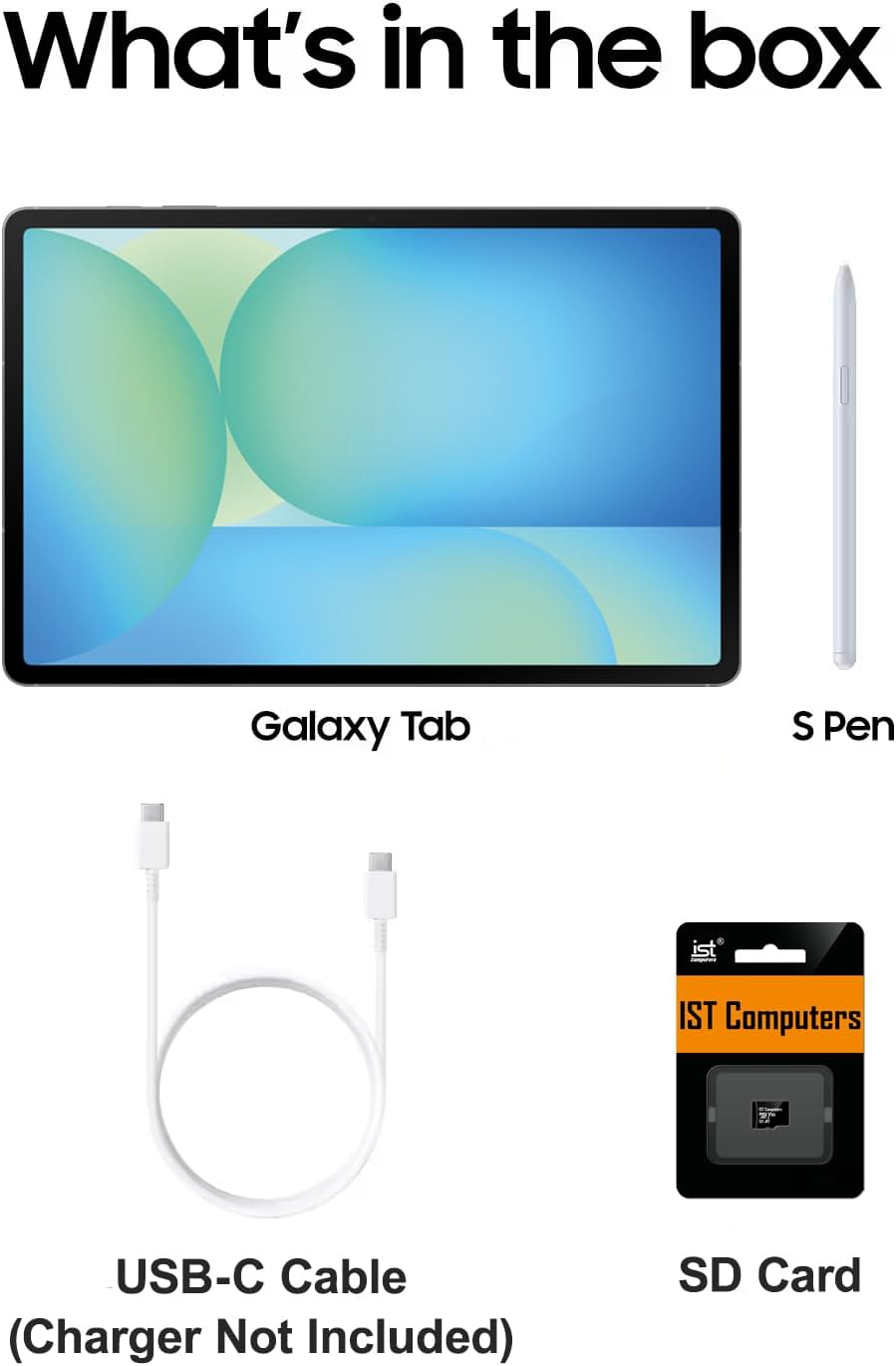 Samsung Galaxy Tab S10 FE Android Tablet (10.9" 2K+ Touchscreen, 8-Core, 8GB RAM, 256GB Storage (128GB+128GB SD Card)), S Pen, Long Battery Life, Dual Cameras, Lightweight, Gray, NA Version, SM-X520