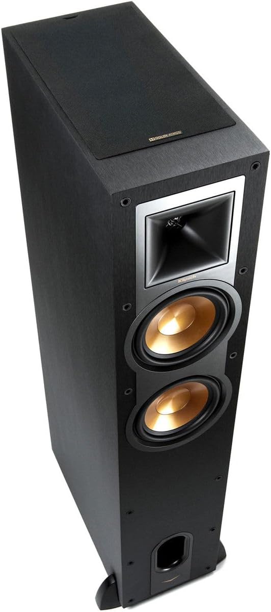 Klipsch Reference R-26FA Floorstanding Speaker, Black, Pair