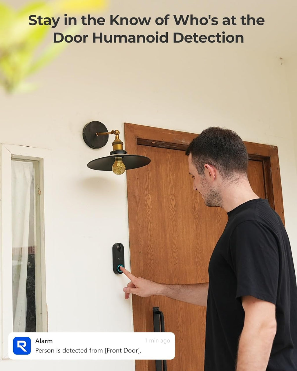 REOLINK Video Doorbell PoE Camera – 2K IP Security Camera Outdoor with Chime V2, 4:3 Aspect Ratio, 180 Degree Diagonal, 2-Way Talk, Plug & Play, Secured Local Storage, No Monthly Fee