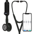 3M Littmann CORE Digital Stethoscope, Our Most Advanced Stethoscope Yet, Up To 40x Amplification, Active Noise Cancellation, In-App Sound Wave Visualization, Black-Finish Chestpiece, 8480