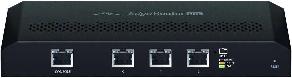 Ubiquiti Edgerouter Lite ERLITE-3 Desktop Router (Black) (Renewed)