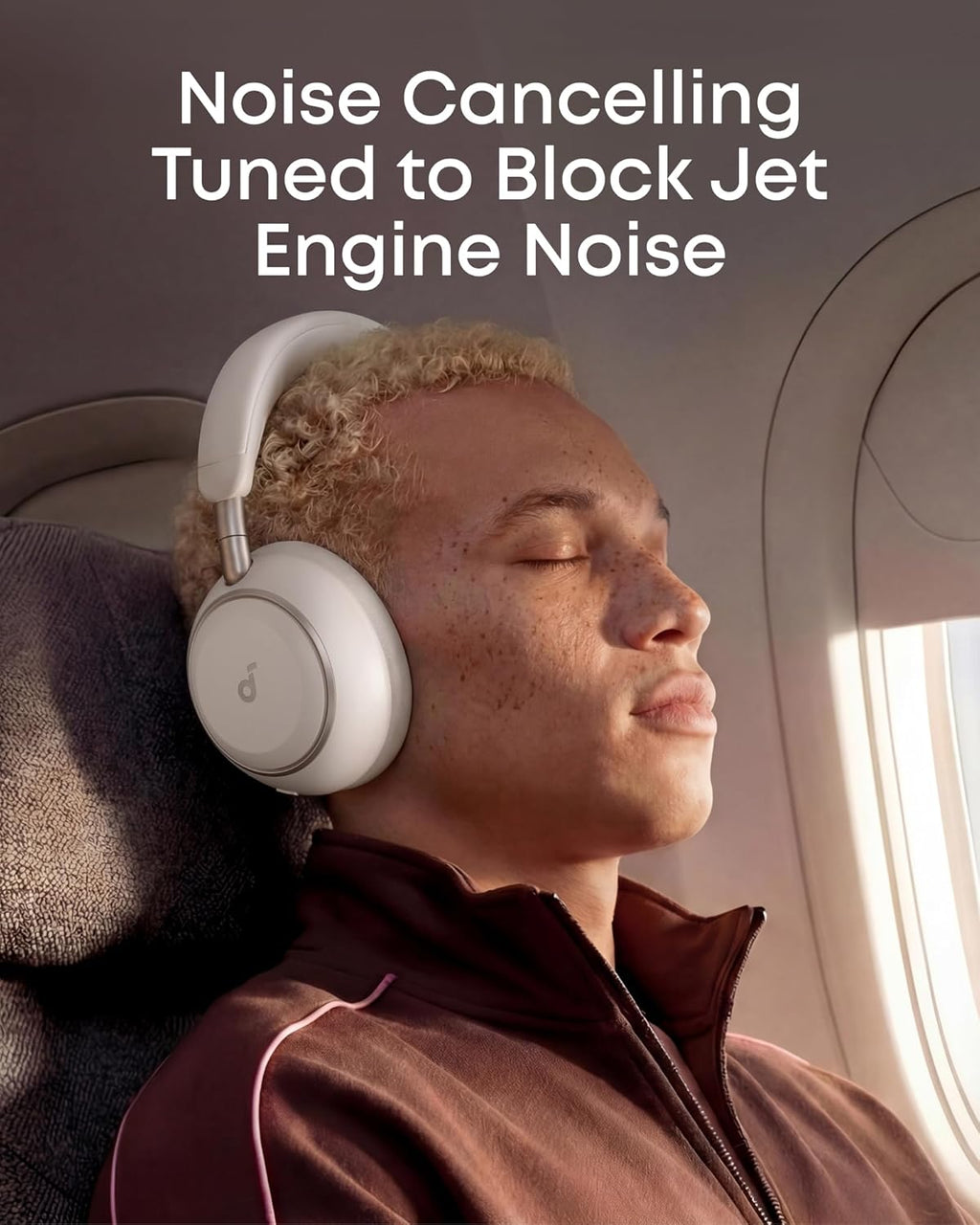 Soundcore Space 2 by Anker, Active Noise Cancelling Headphones with Protective Case, Comfortable Fit, 50H Playtime, LDAC Hi-Res Wireless Audio, Dual Connection, Clear Calls, Bluetooth 6.1, Nap Mode