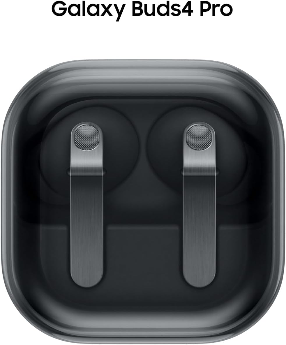 Samsung Galaxy Buds 4 Pro (2026) AI True Wireless Bluetooth Earbuds, Hi-Res Audio, 2-Way Speaker, ANC 2.0, Optimized Comfort, IP57, Live Translation, Black US Version, 2 Yr Warranty