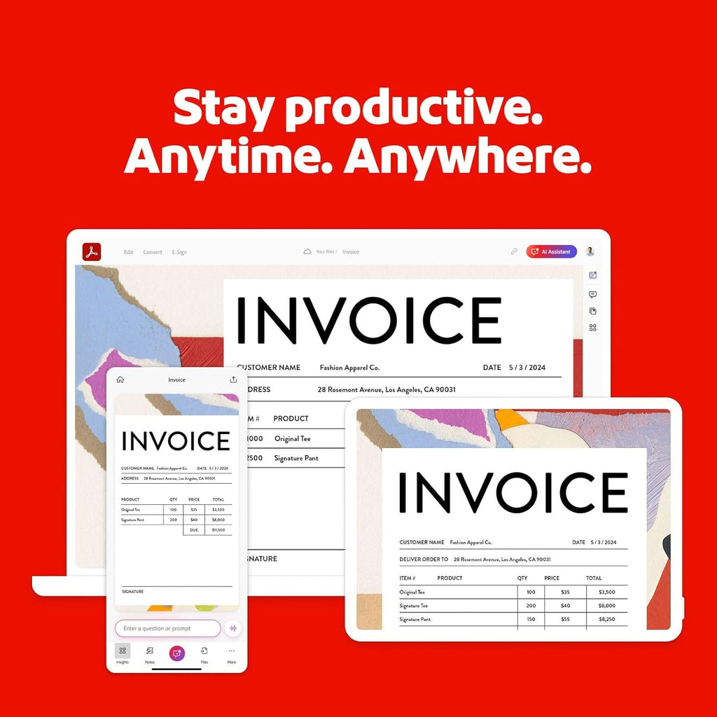 Adobe Acrobat Studio | PDF Software | Create and edit PDF's with AI Insights | 12-Month License | PC/MAC Online Code | Activation Required