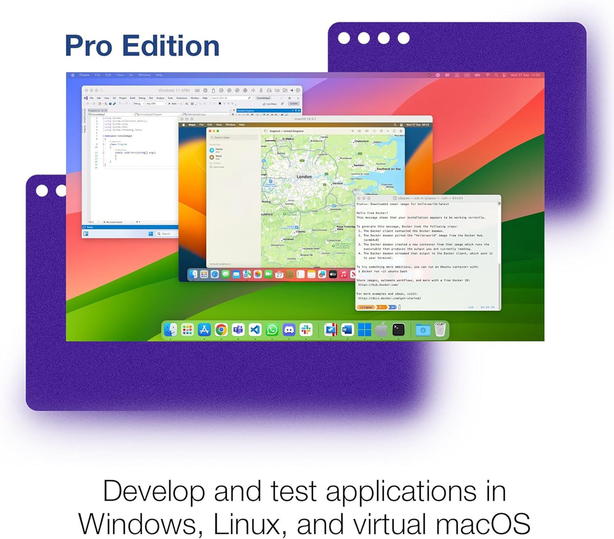 Parallels Desktop 26 for Mac Pro Edition | Run Windows on Mac Virtual Machine Software| Authorized by Microsoft | 1 Year Subscription Mac Download