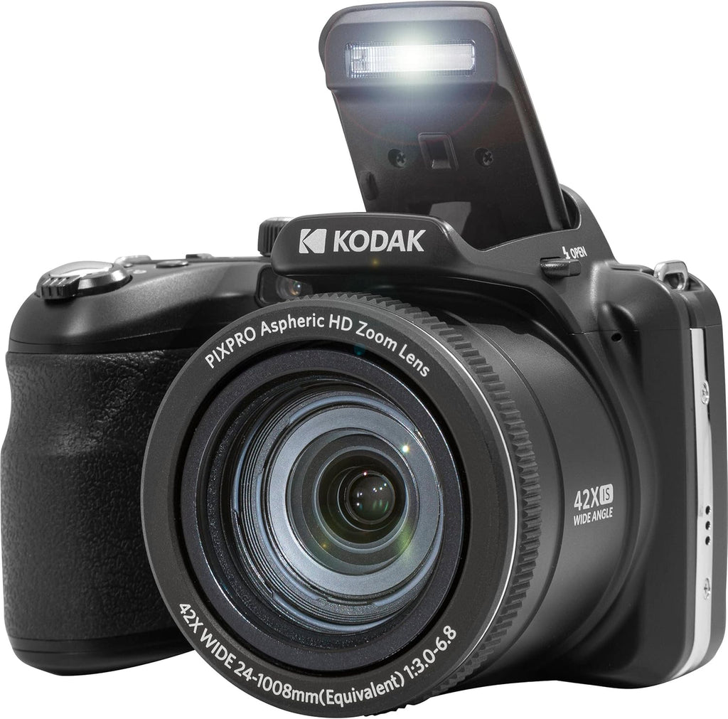 Kodak PIXPRO AZ425 Digital Camera + Camera Case + 128GB Memory Card (Black)