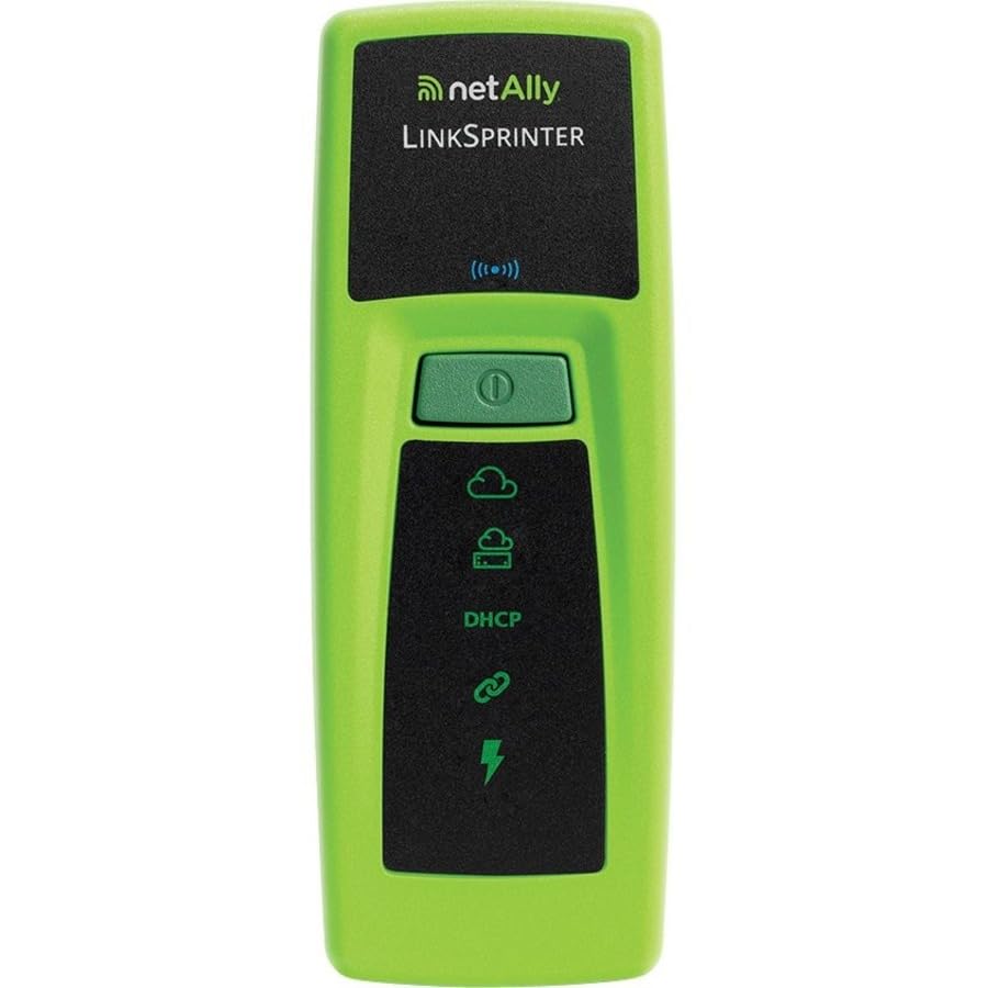 NetAlly LinkSprinter 300 - Pocket Copper Ethernet Network Tester for 10-Second Connectivity Checks (PoE, Link, DHCP, Gateway, Internet) with Link-Live Reporting