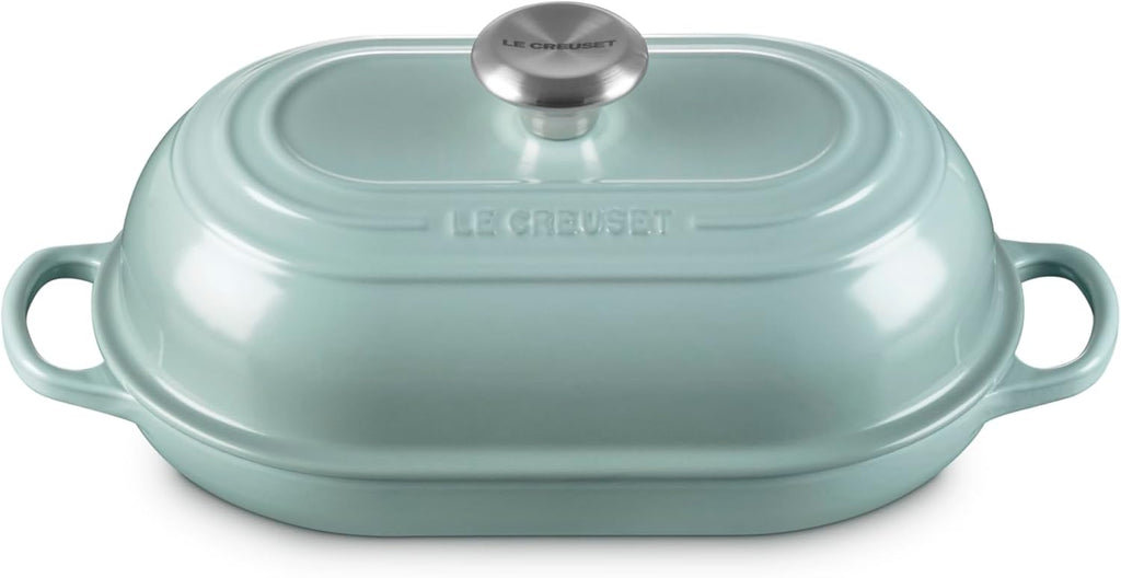 Le Creuset Enameled Cast Iron Signature Oval Bread Oven, 11.5 inch, Sea Salt