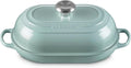 Le Creuset Enameled Cast Iron Signature Oval Bread Oven, 11.5 inch, Sea Salt