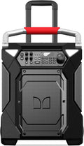 Monster Rockin' Roller 360 Indoor/Outdoor Portable Bluetooth Speaker | Up to 240W of 360 Degree Sound & Up to 100 Hours of Playtime | Includes Microphone