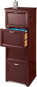 Realspace® Magellan 19" D Vertical 4-Drawer File Cabinet, Classic Cherry
