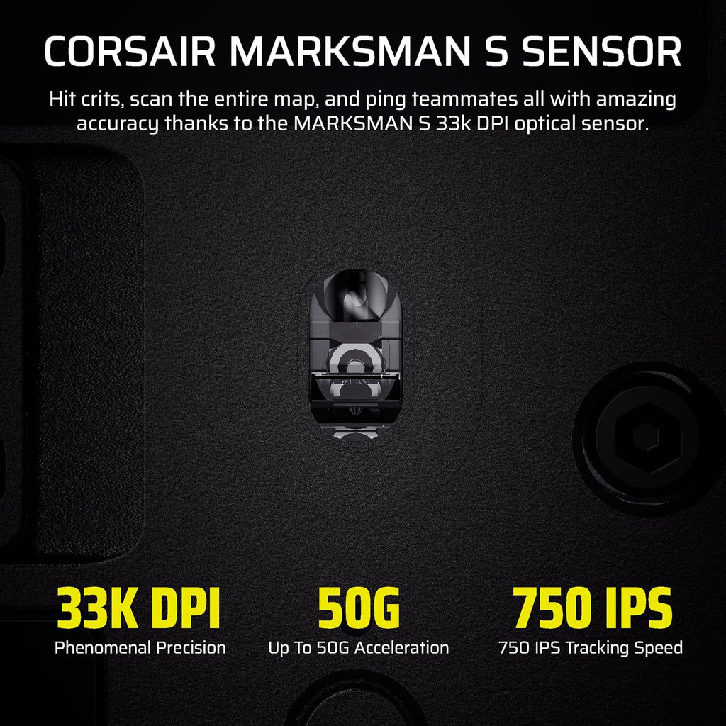 Corsair Scimitar Elite Wireless SE MMO PC Gaming Mouse – 33,000 DPI, 16 Programmable Buttons, Key Slider, Elgato Virtual Stream Deck, 1,000Hz Polling, Up to 150-Hour Battery – Gunmetal