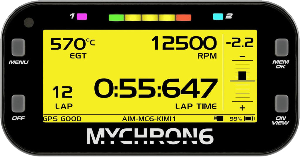 AiM MyChron6 w/ H2O GPS Sensors GoKart WiFi 4Gb Data Acquisition Lap Timer