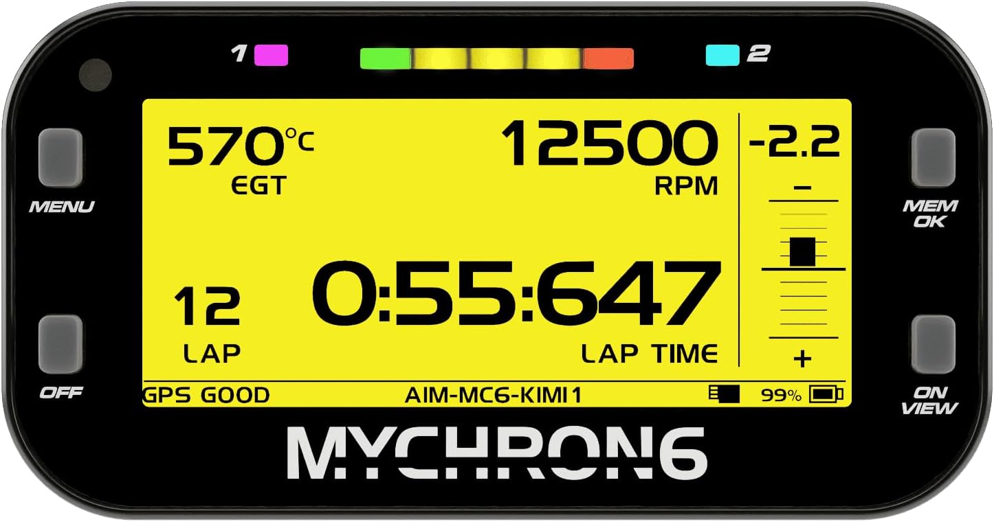 AiM MyChron6 w/ H2O GPS Sensors GoKart WiFi 4Gb Data Acquisition Lap Timer