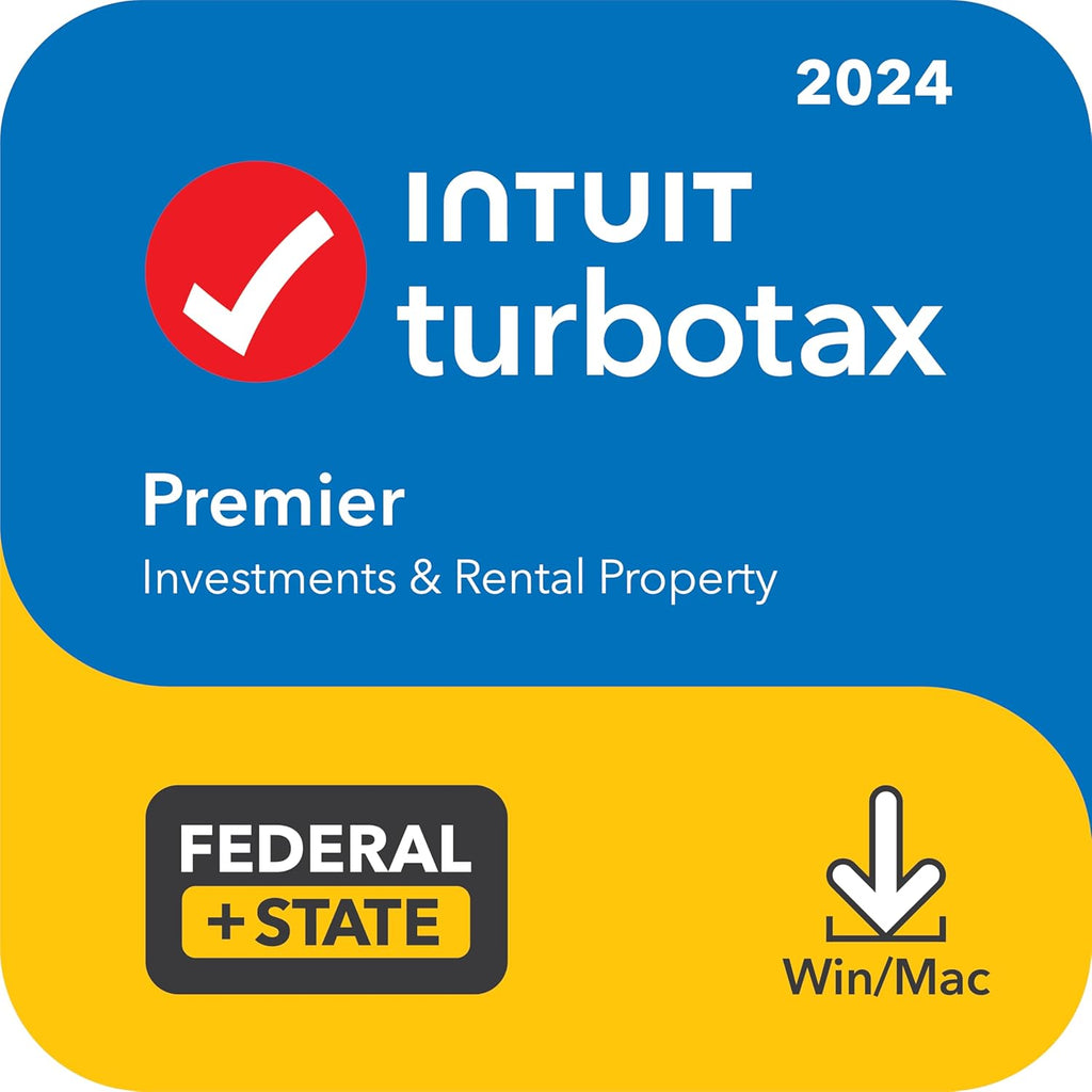 OLD VERSION TurboTax Premier 2024 Tax Software, Federal & State Tax Return PC/MAC Download