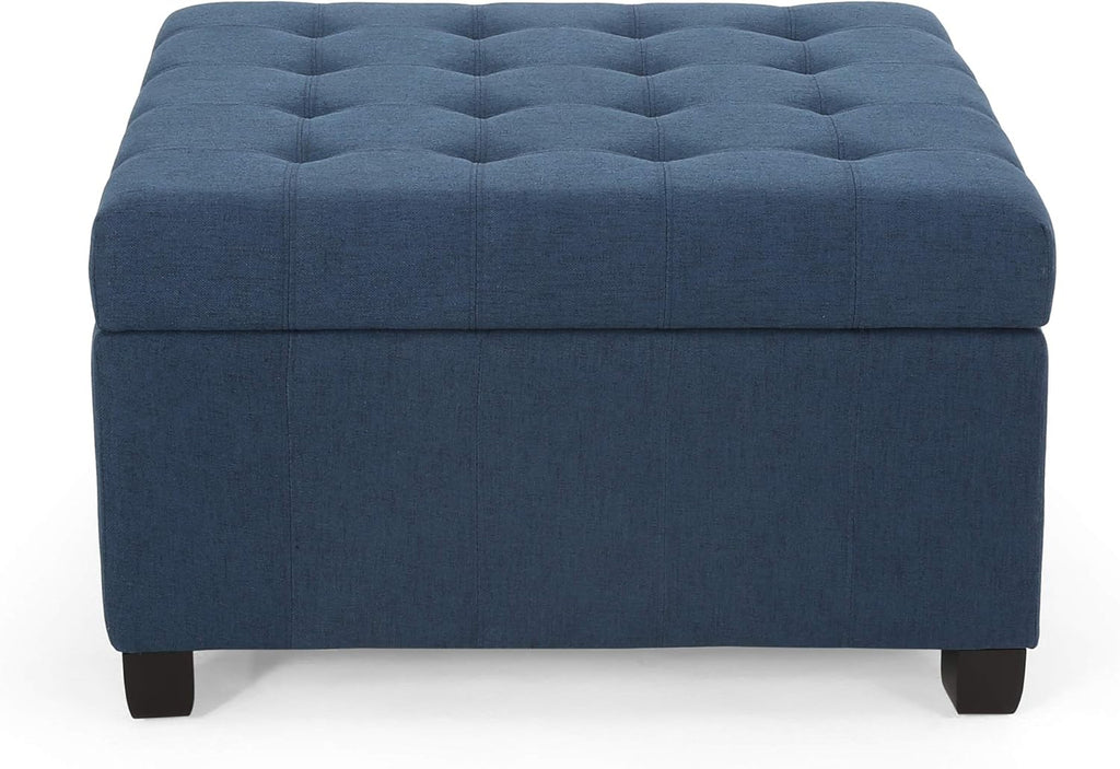 Christopher Knight Home Hedda Tufted Fabric Storage Ottoman