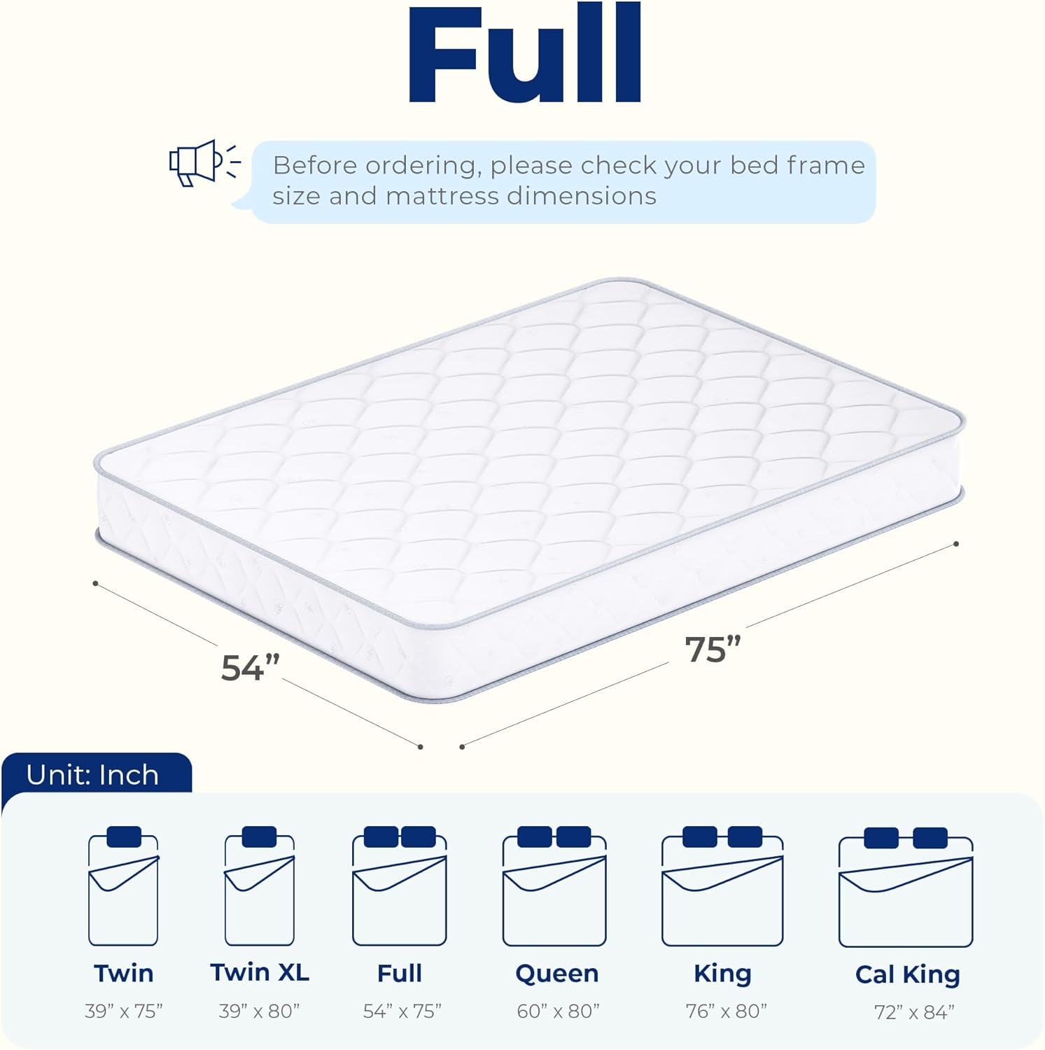 Neo Sleep Full Size Mattress, 8 Inch Hybrid Comfort & Supportive Mattress in a Box, Cooling Gel Memory Foam and Spring with Pressure Relief, CertiPUR-US Certified