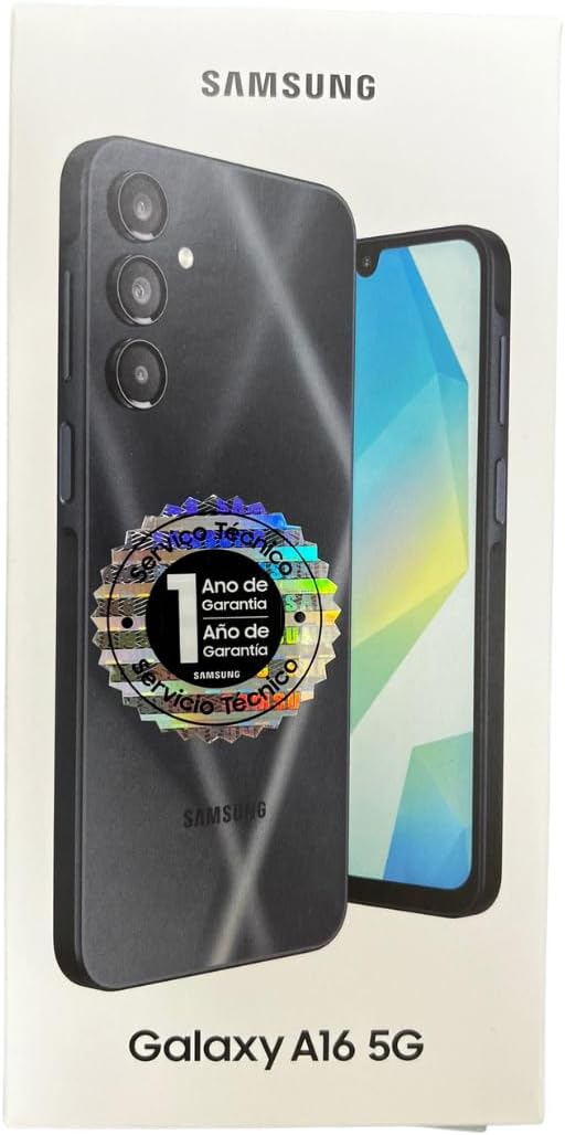 Samsung Galaxy A16 5G Dual SIM, 128GB + 6GB RAM, Blue Black - Unlocked (GSM Only) (International Version) (Renewed)