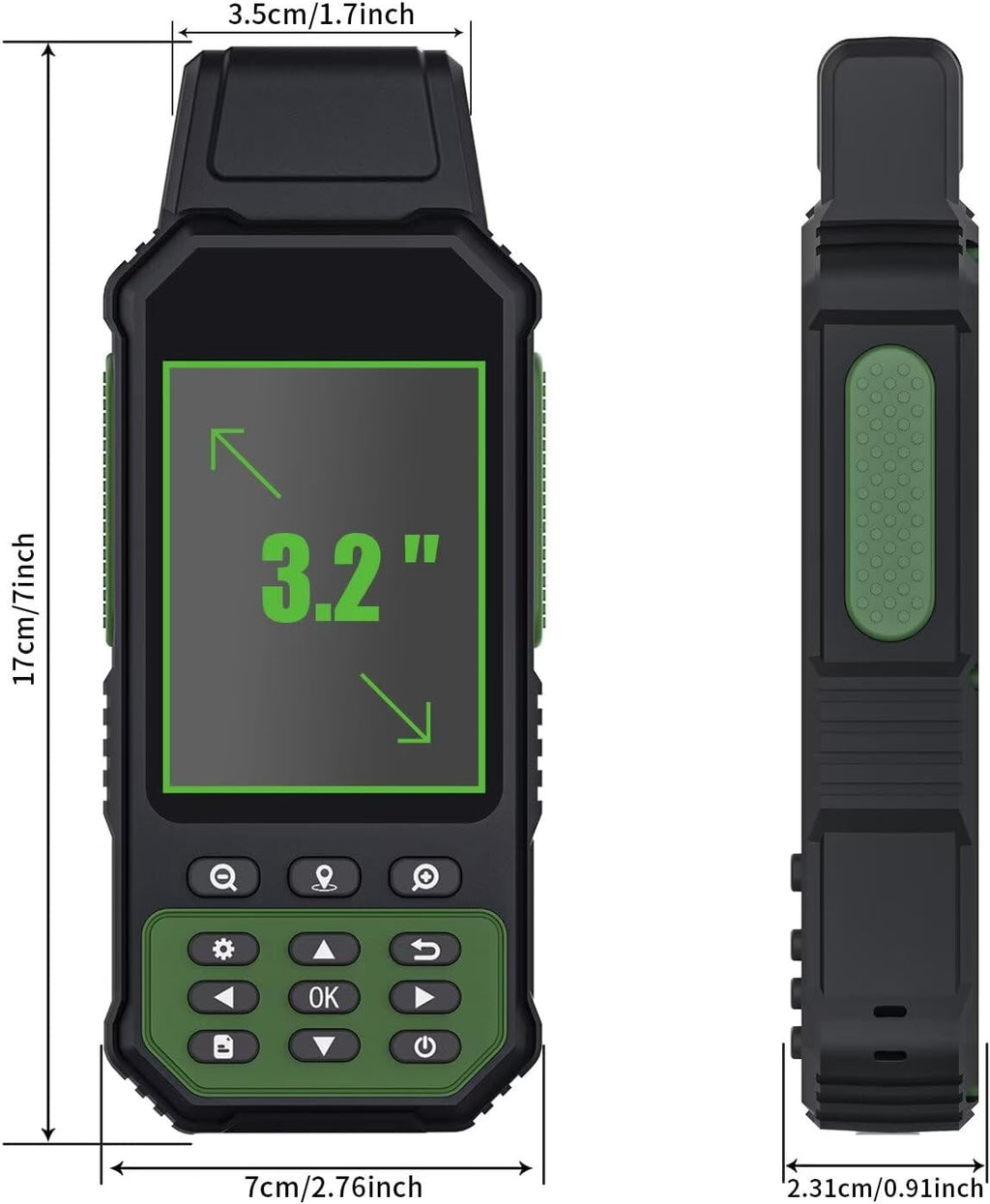 ZL190 Handheld GPS for Surveying, High Precision GPS Surveying Equipment for Mountainous Land Slope and Flat Field Outdoor Use