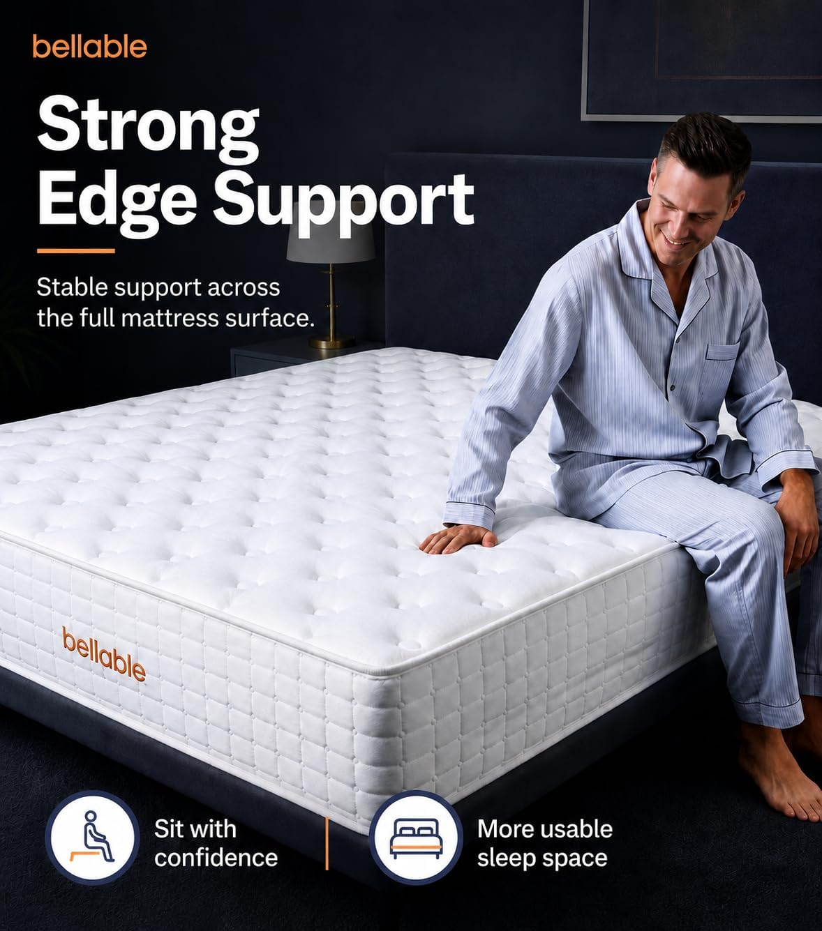 Queen Mattress, 14 Inch Medium Firm Hybrid Queen Mattress Cooling Gel Memory Foam Individually Wrapped Pocket Coils, Excellent Edge Support, Zone Support for Back Neck Pain Relief, Fiberglass-Free