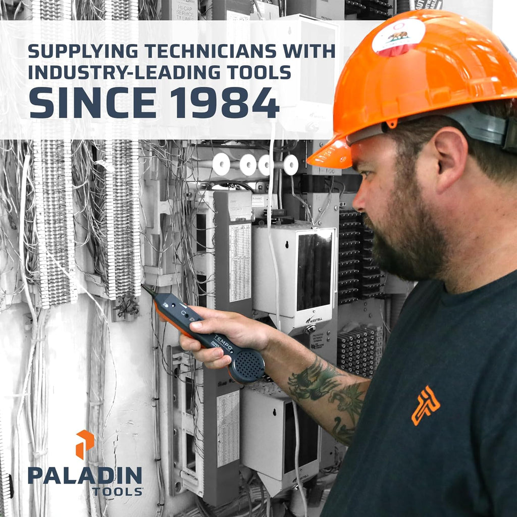 Paladin Tools PA4908 Network Tool Kit - VDV Technicians Kit - Wire Cutter, Wire Stripper, Scissors, Punchdown Tool, Plugs - RJ45 RJ11 RJ12 RJ22 (POE Ethernet)