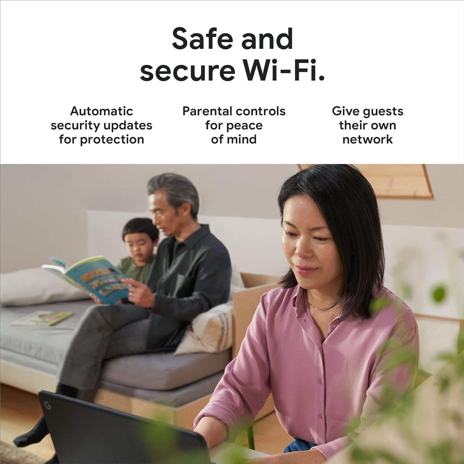 Google Nest WiFi Pro - Wi-Fi 6E - Reliable Home Wi-Fi System with Fast Speed and Whole Home Coverage - Mesh Router - Non-Retail Packaging - 6 Pack - Snow