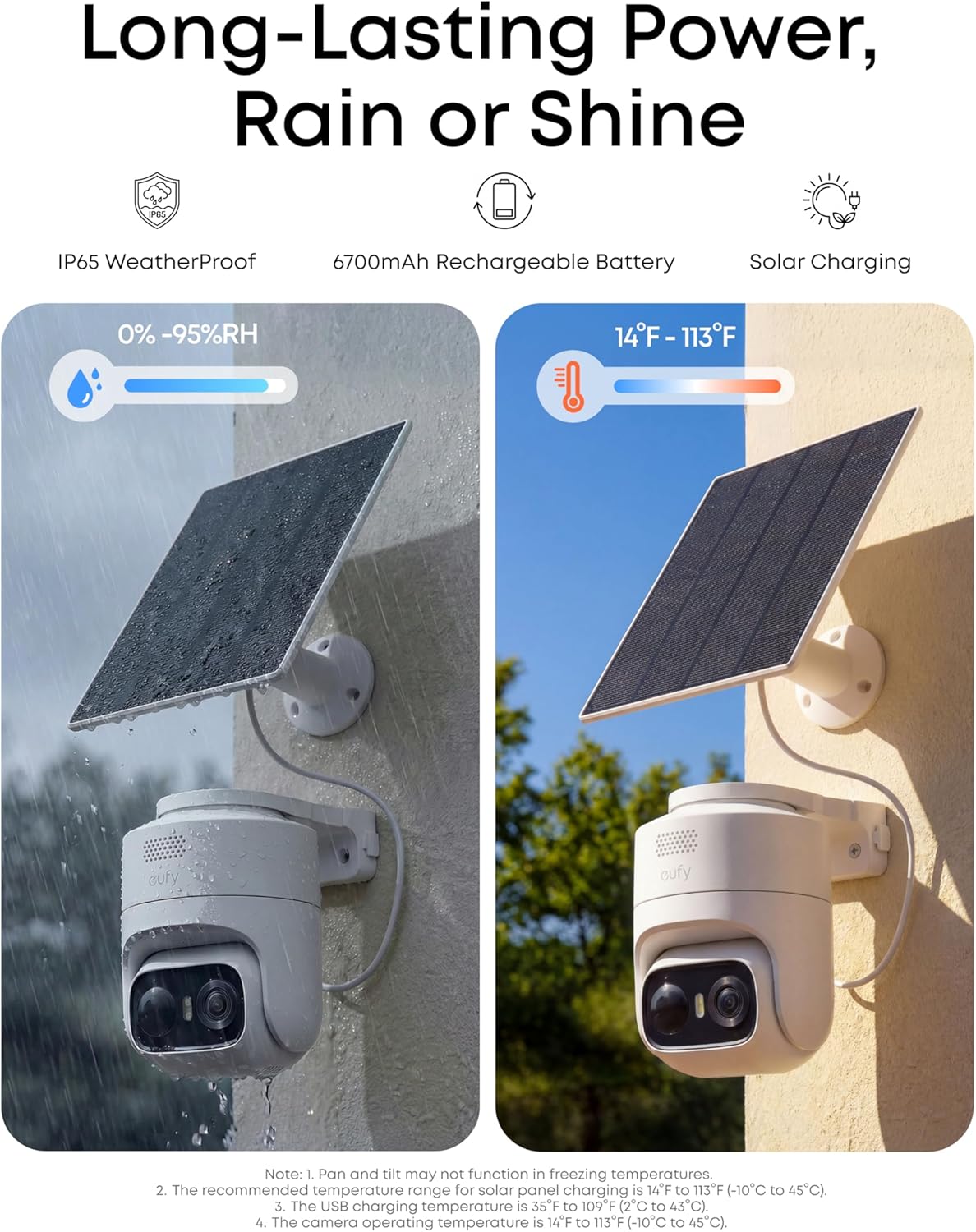 eufy Security eufyCam C37 4-Cam Kit, Security Cameras Wireless Outdoor, 360° AI Tracking with Pan and Tilt, 2K Solar Cameras, HomeBase Mini, Facial Recognition, No Monthly Fee, Color Night Vision