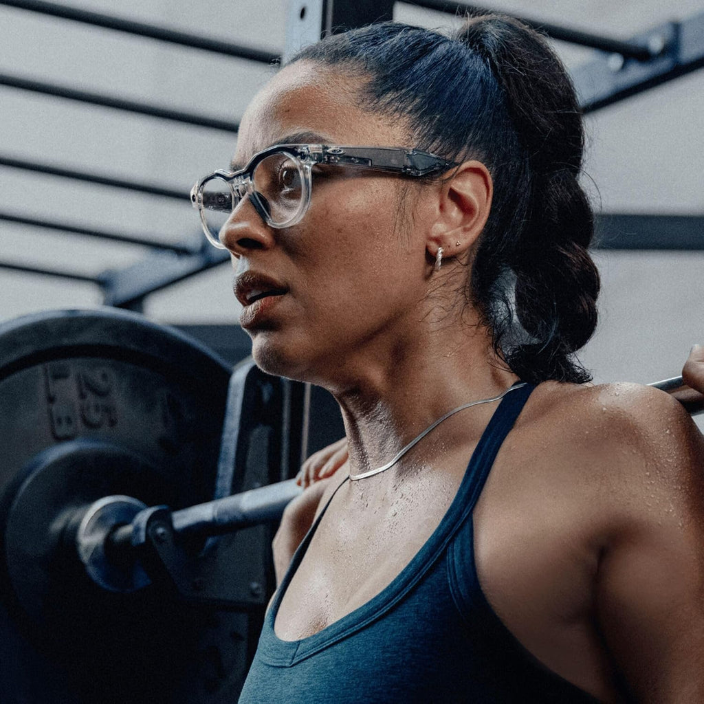 Oakley Meta HSTN, Clear | Smart AI Glasses for Men, Women — Performance for Sports, Athletes — Camera, Audio, Video — 8 Hour Battery — 3K HD Resolution — Clear to Grey Transitions® Lenses