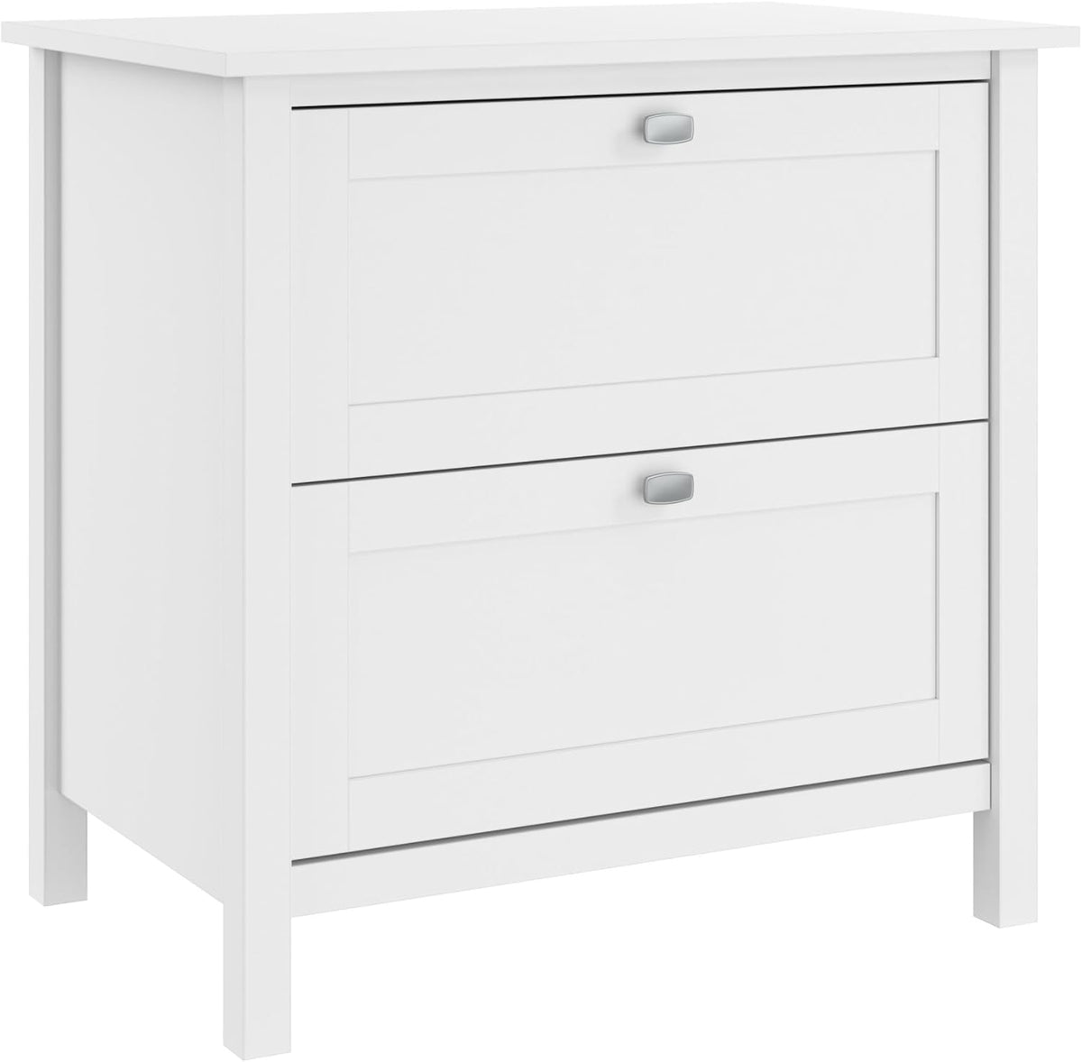 Bush Home Broadview 2 Drawer Lateral File Cabinet in Pure White